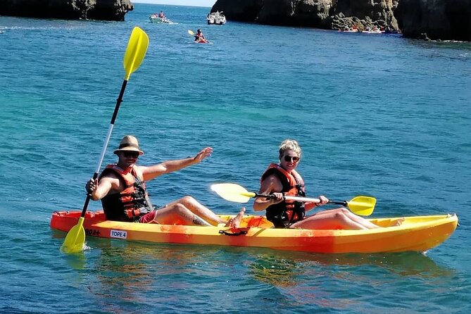 Kayak Adventure through the Ponta da Piedade Caves in Lagos - A swim and a slower finish