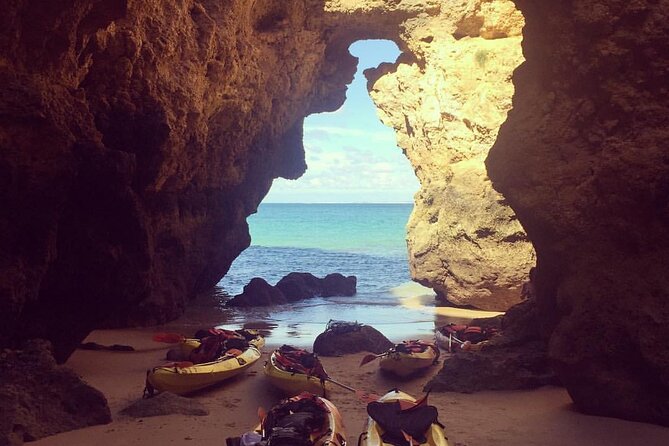 Kayak Tour to Ponta da Piedade Caves in Lagos - The outward paddle along Lagos’ rugged coast