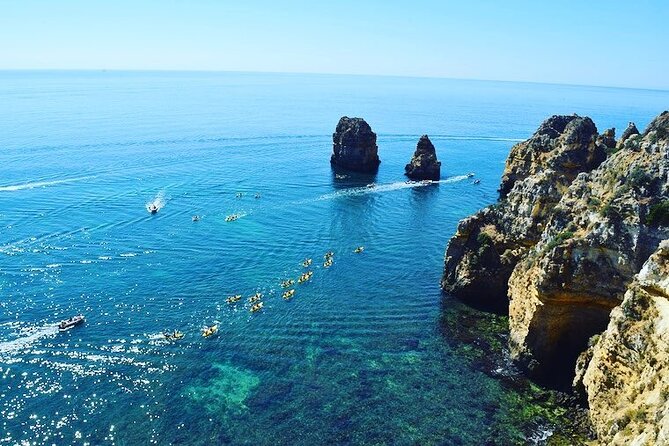 Kayak Tour to Ponta da Piedade Caves in Lagos - Beaches, small waves, and the return tow