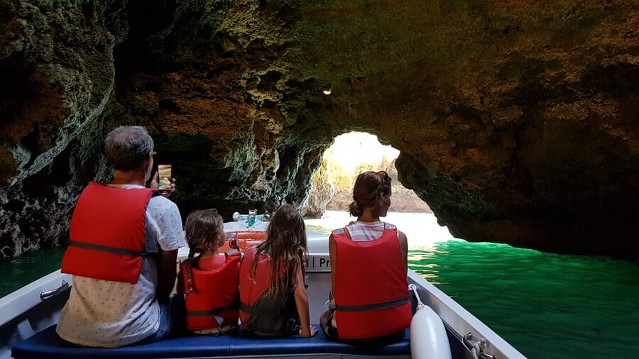 Lagos: Ponta da Piedade Grotto 1-Hour Tour with Local Guide - Inside the Cathedral, Kitchen, and Garage caves