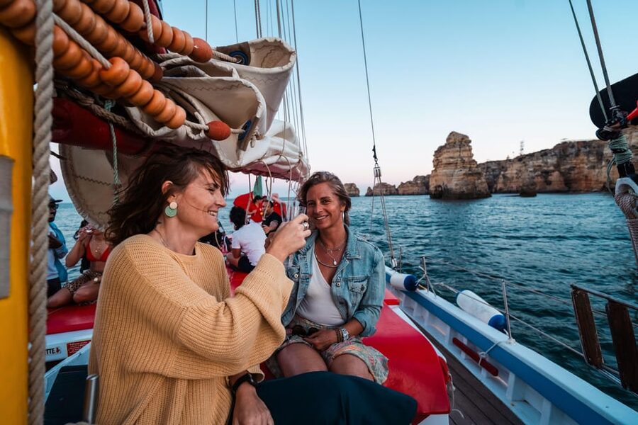 Lagos: Sunset Sail aboard a Traditional Boat with Prosecco - How the Weather Can Change the Experience
