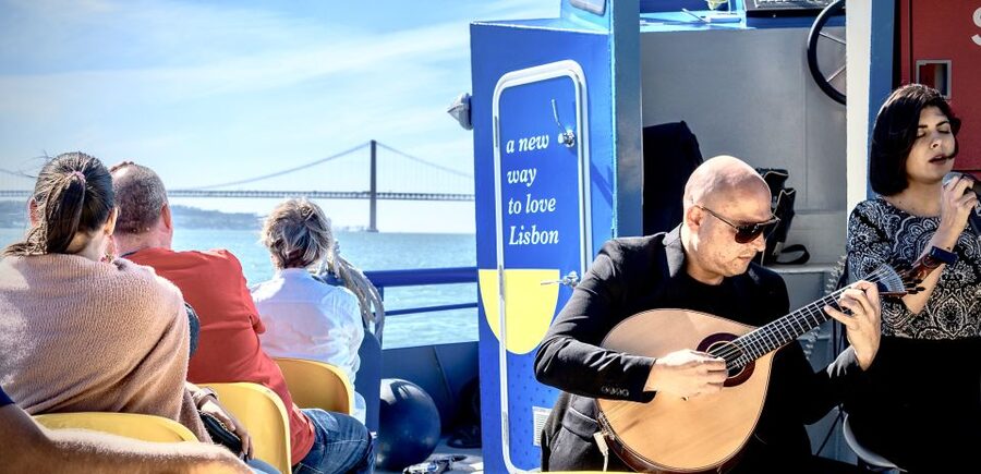 Lisbon: Boat Cruise with Live Fado Performance and a Drink - Looking across to Cacilhas