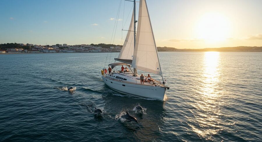 Lisbon: Champagne Sailing Tours - The yacht Mara and the small-group feel