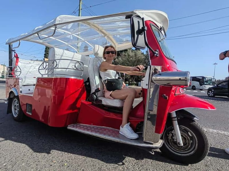 Lisbon: City Highlights Tuk-Tuk Tour with Pickup - Starting downtown with Lisbon Cathedral
