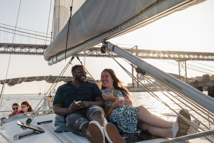 Lisbon: Daytime/Sunset/Night City Sailboat Tour with Drink - Starting at Doca de Belém Near the Monument to the Discoveries