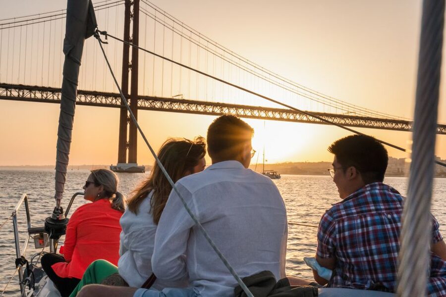 Lisbon: Daytime/Sunset/Night City Sailboat Tour with Drink - MAAT, Belém Tower, and the Return to the Marina