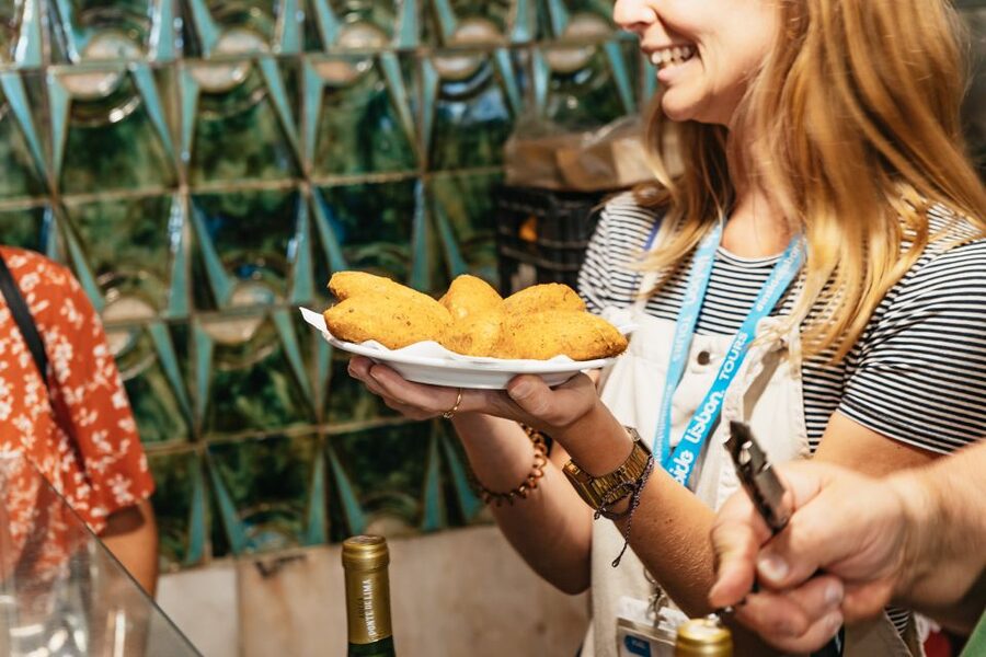 Lisbon: Food and Wine Small Group Walking Tour - Chouriço, bread, cheese, and red wine at a local venue