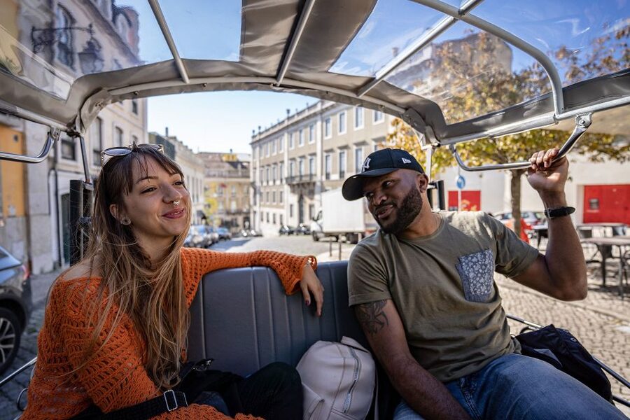 Lisbon: Guided Tuk-Tuk Tour Along the Historic Tram Line 28 - Chiado Square and the city’s stylish center