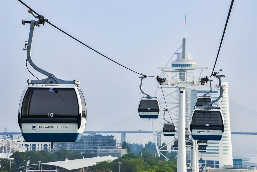 Lisbon: Nations Park Gondola Lift Cable Car Round Trip - What You See From 30 Meters Above The Tagus
