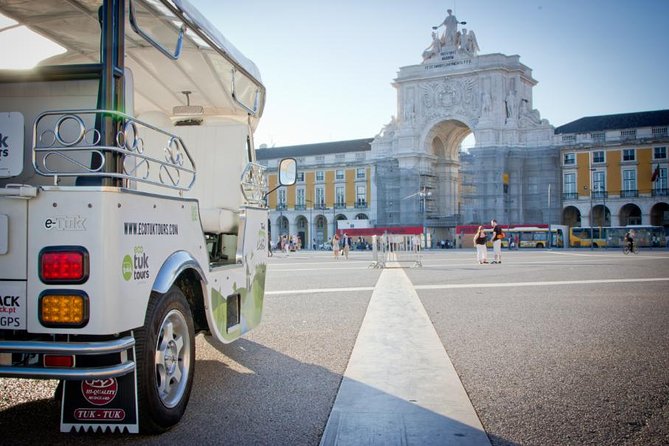 Lisbon Private 5-Hour Eco Tuk-Tuk Tour with Local Tastings - Praça do Comércio opens the story