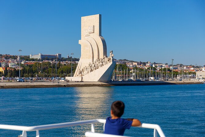Lisbon River Boat Sightseeing Tour with a Drink - Looking across to Almada and Christ the King