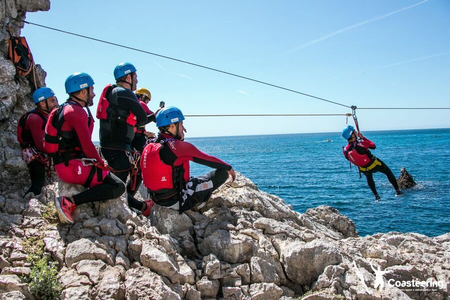 Lisbon: Sesimbra/Arrábida Natural Park Coasteering Adventure - Getting fitted with wetsuits, helmets, and harnesses