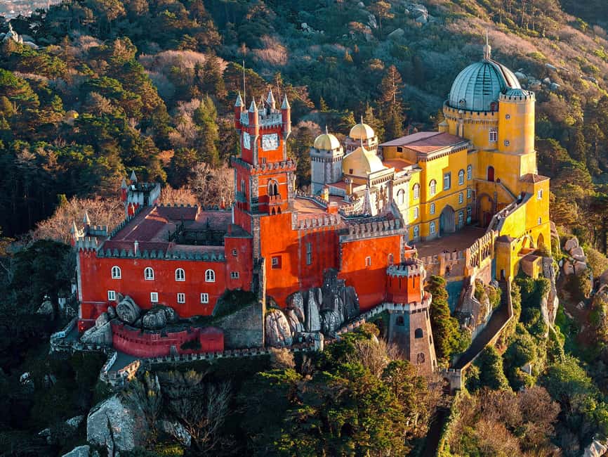 Lisbon: Sintra, Pena Palace, Cabo da Roca, & Cascais Tour - Entering the gardens of Pena Palace