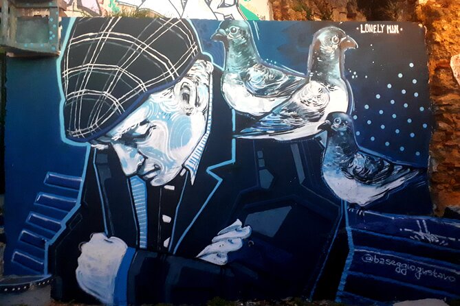 LISBON Street Art Tour - Jardim Botto Machado and the long azulejo wall