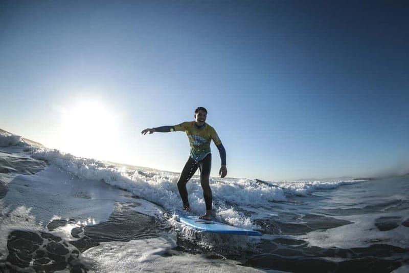 Lisbon: Surf Experience at Costa da Caparica - The beach warm-up: learning before the waves