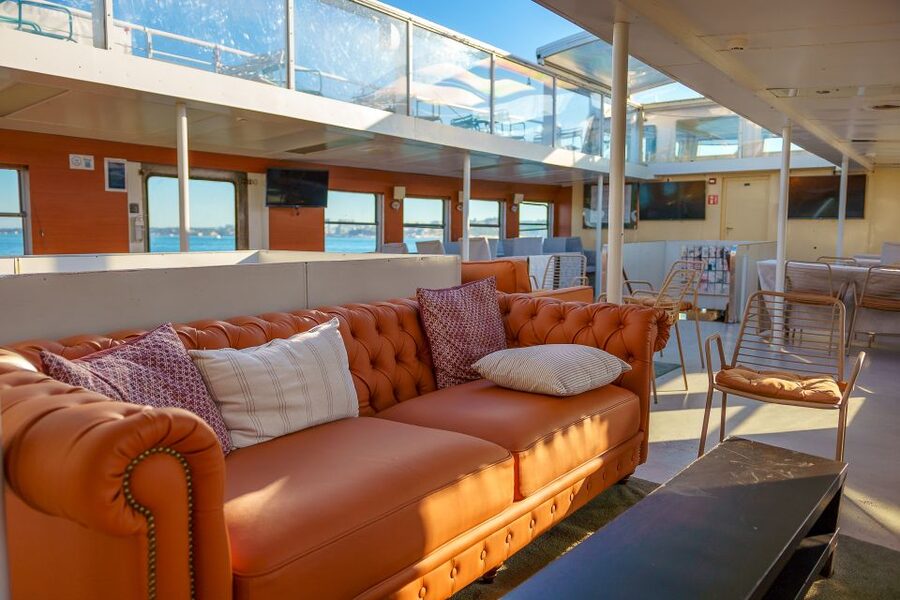 Lisbon: Tagus River Boat Tour with One Drink Included - Getting close to the 25th of April Bridge