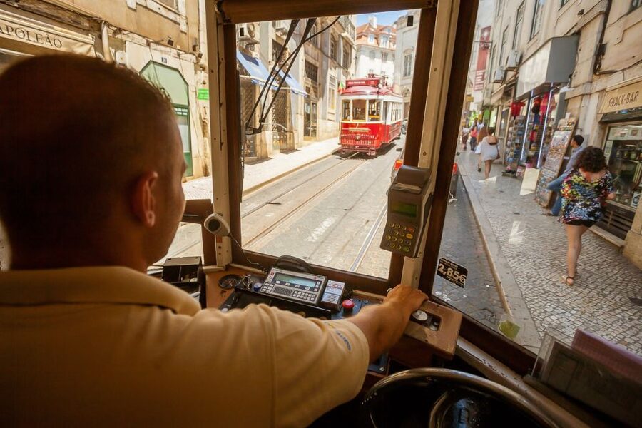 Lisbon Tram No. 28 Ride & Walking Tour - Riding the real Tram 28