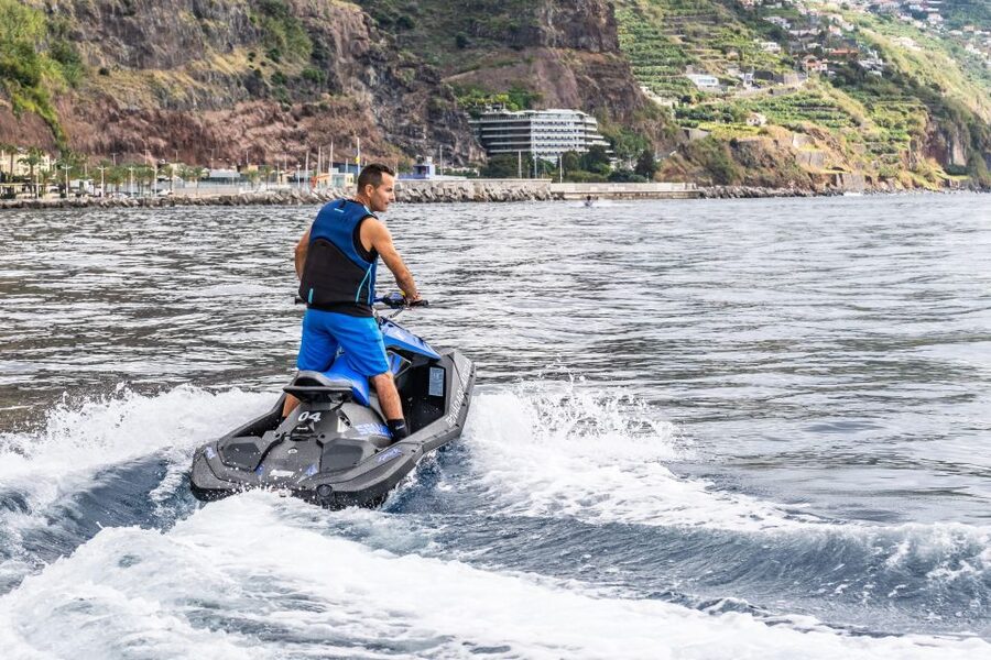 Madeira: Calheta Jet Ski Rental - Arriving at Calheta Marina for the jet ski session