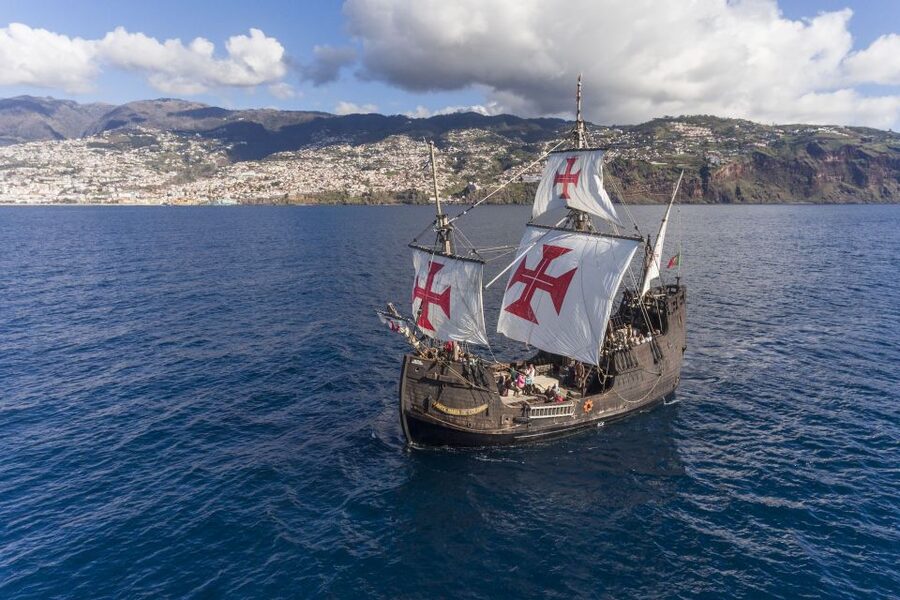 Madeira: Flag Ship Tour aboard Santa Maria de Colombo - Boarding the Santa Maria at Funchal Marina