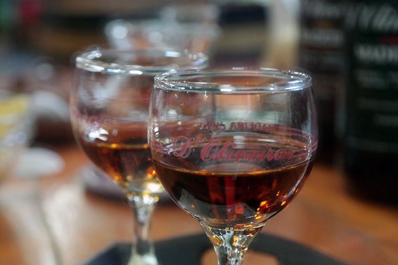 Madeira: Food and Wine Walking Tour in Funchal - Stop one: Sercial and Malmsey Madeira wine