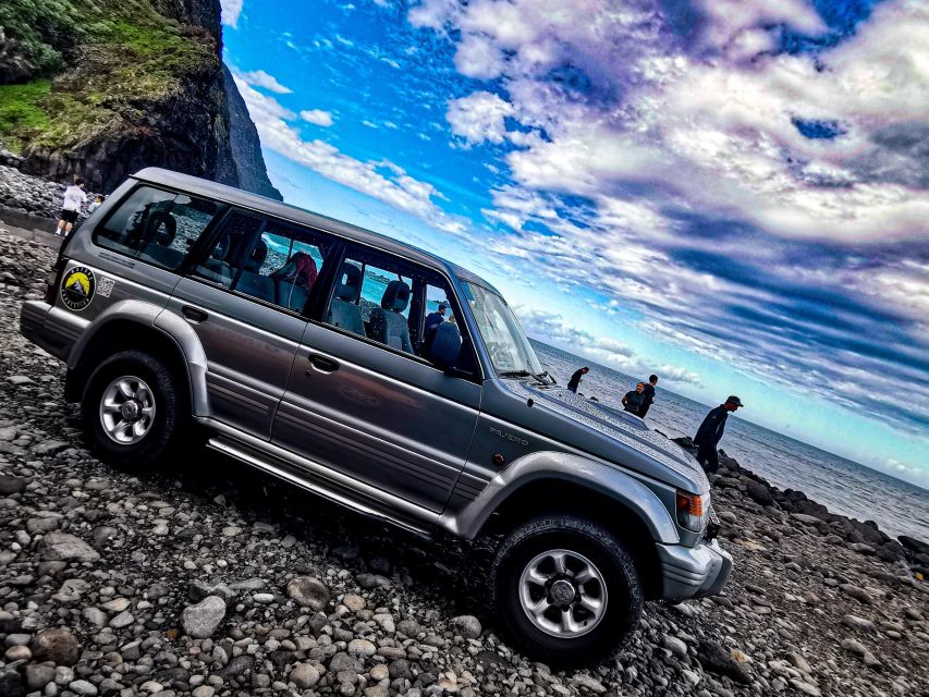 Madeira: Full-Day Jeep Tour, Natural Pools, Seixal & Fanal - Seixal: black sand, cliffs, and photo time
