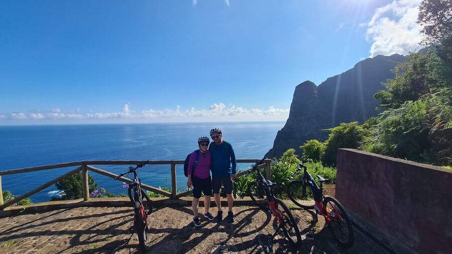 Madeira: Guided E-bike Tour of the North Coast - Through laurel forest, fields, and small Madeira homes