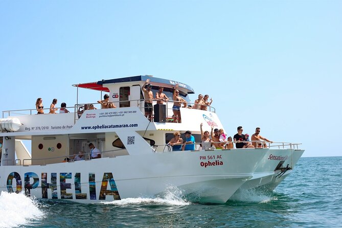 Ophelia Catamaran Cruises + Beach BBQ - Seeing Algar de Benagil from the water