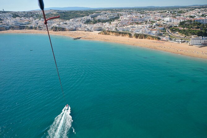 Parasailing from Albufeira Marina by Boat - Will you get wet?