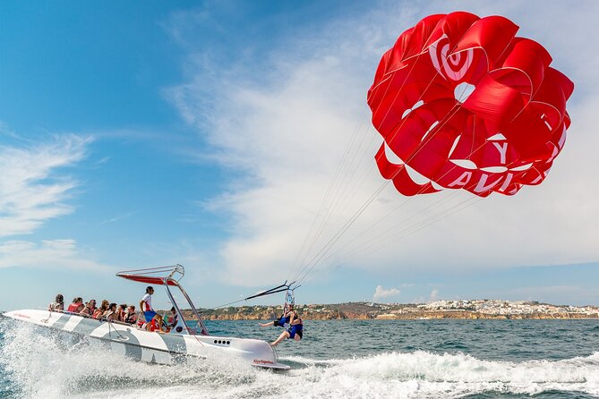 Parasailing from Albufeira Marina by Boat - What the $36.30 price gets you