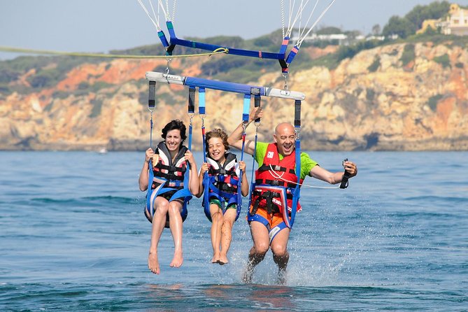 Parasailing from Albufeira Marina by Boat - Ten minutes above the Algarve coast