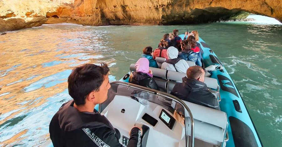 Portimão: Benagil Cave and Praia de Marinha Boat Tour - What the small boat changes