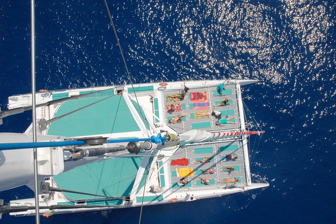 Portimao: Benagil Caves & Coastline - Catamaran - Swimming, SUP boards, and the open-water stop