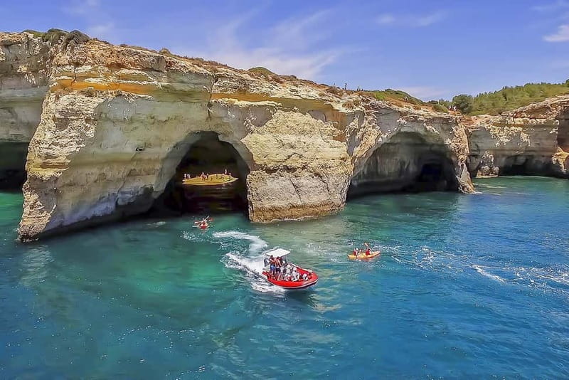 Portimão: Benagil Caves Speed Boat Tour with Sunset Option - The caves between Portimão and Benagil