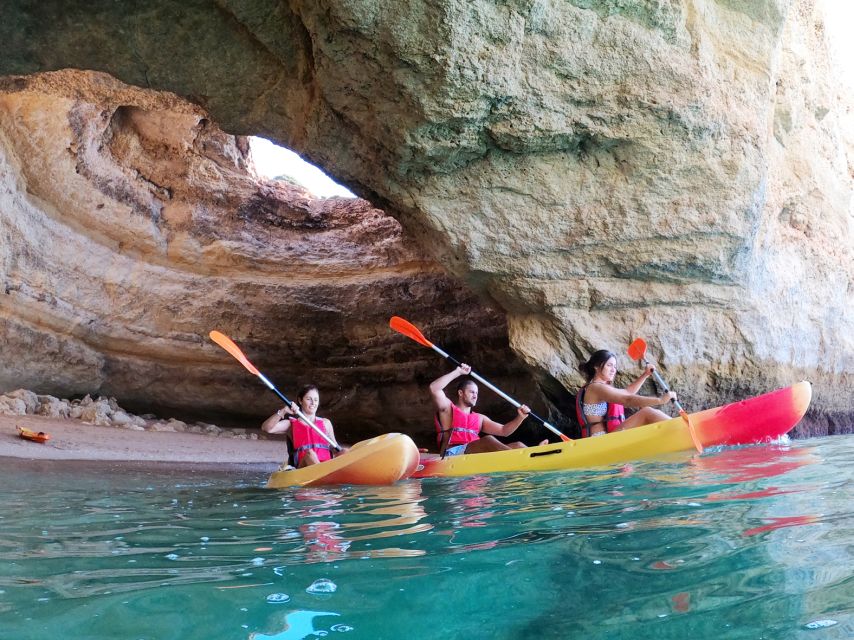 Portimão: Benagil Caves Speedboat and Kayak Guided Tour - Guides, equipment, and safety