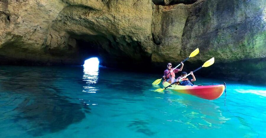 Portimão: Kayak Tour of Benagil Caves - From Portimão Marina to the Alfanzina Lighthouse