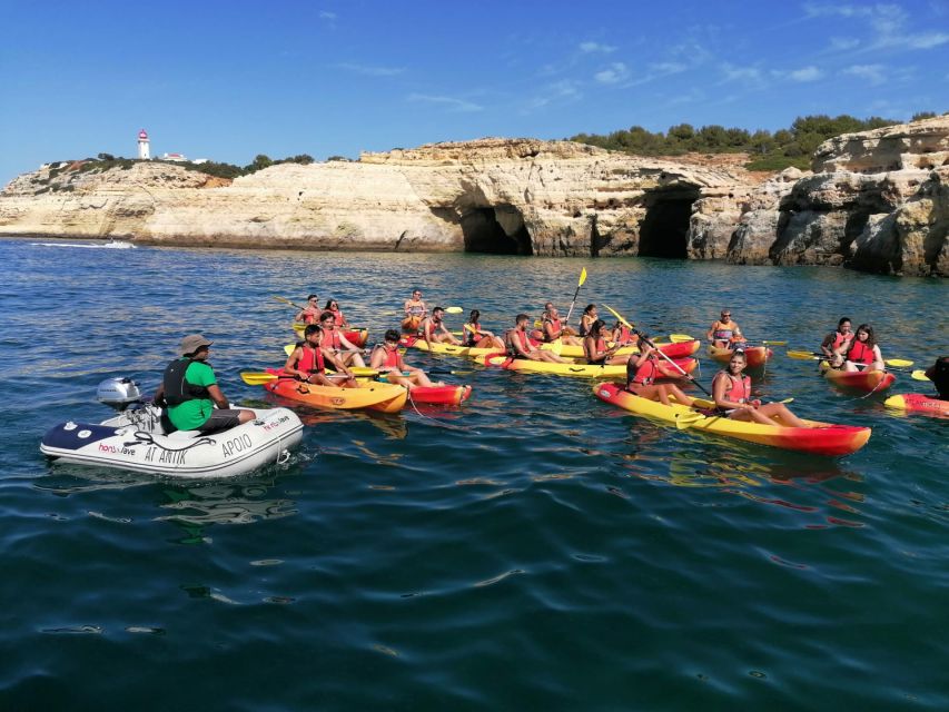 Portimão: Kayak Tour of Benagil Caves - Getting into the kayaks without a struggle