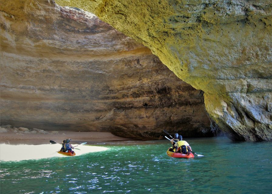 Portimão: Kayak Tour of Benagil Caves - Swimming near Praia da Marinha