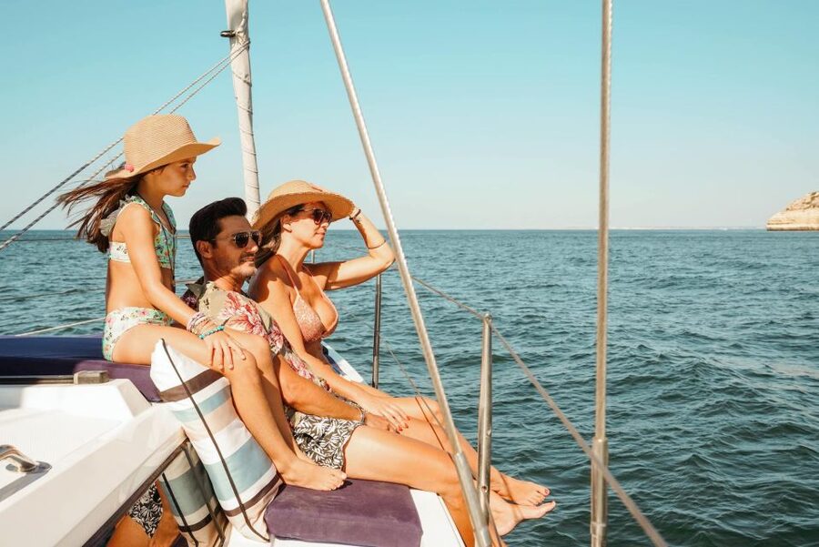 Portimao: Luxury Sail-Yacht Cruise with Sunset Option - Golden cliffs, quiet beaches, and rock formations