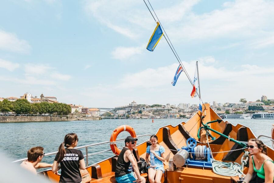 Porto: 6 Bridges Douro River Cruise - A Port-barrel boat with a modern passenger setup