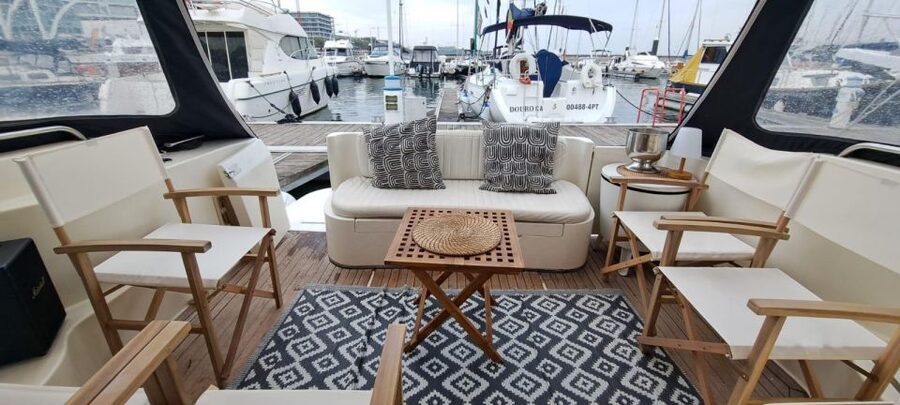 Porto: Luxury Yacht Tour of the 6 Bridges and Douro Estuary - Ribeira from a quieter, lower angle