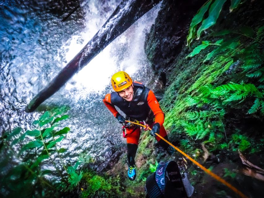 Sao Miguel: Caldeiroes Canyoning Experience - Getting fitted with canyoning equipment