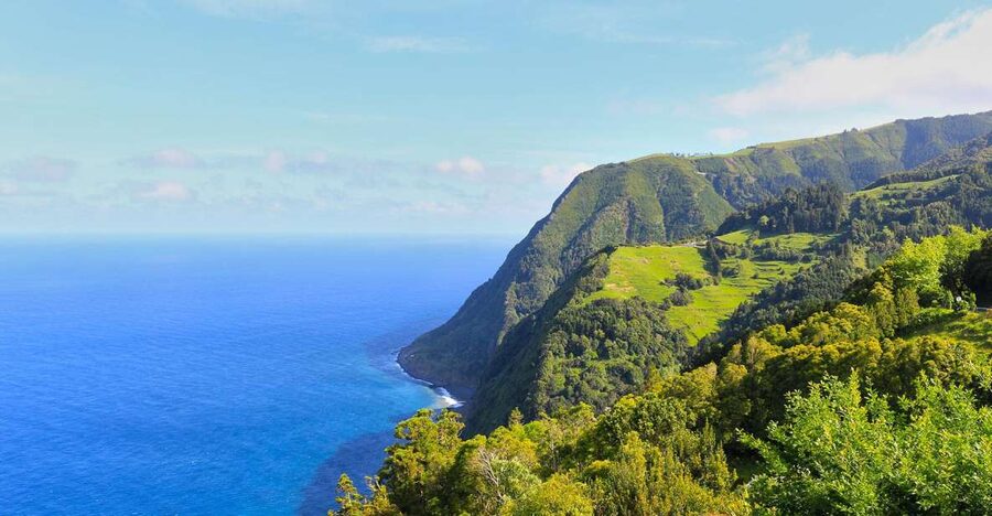 São Miguel: Nordeste, Cliffs & Waterfall Day Trip with Lunch - Ribeira dos Caldeirões, where water meets gardens