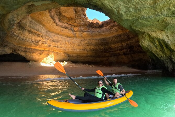 Sunrise Small Group Kayak Experience in BENAGIL Cave & 4K Photos - Starting at Carvalho Beach through the rock tunnel
